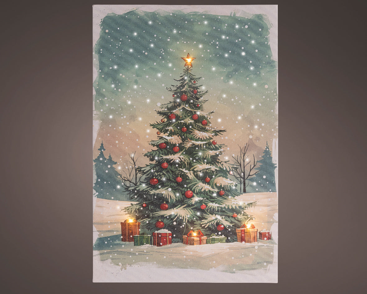 Quadro Albero Luminoso 38x58 Cm