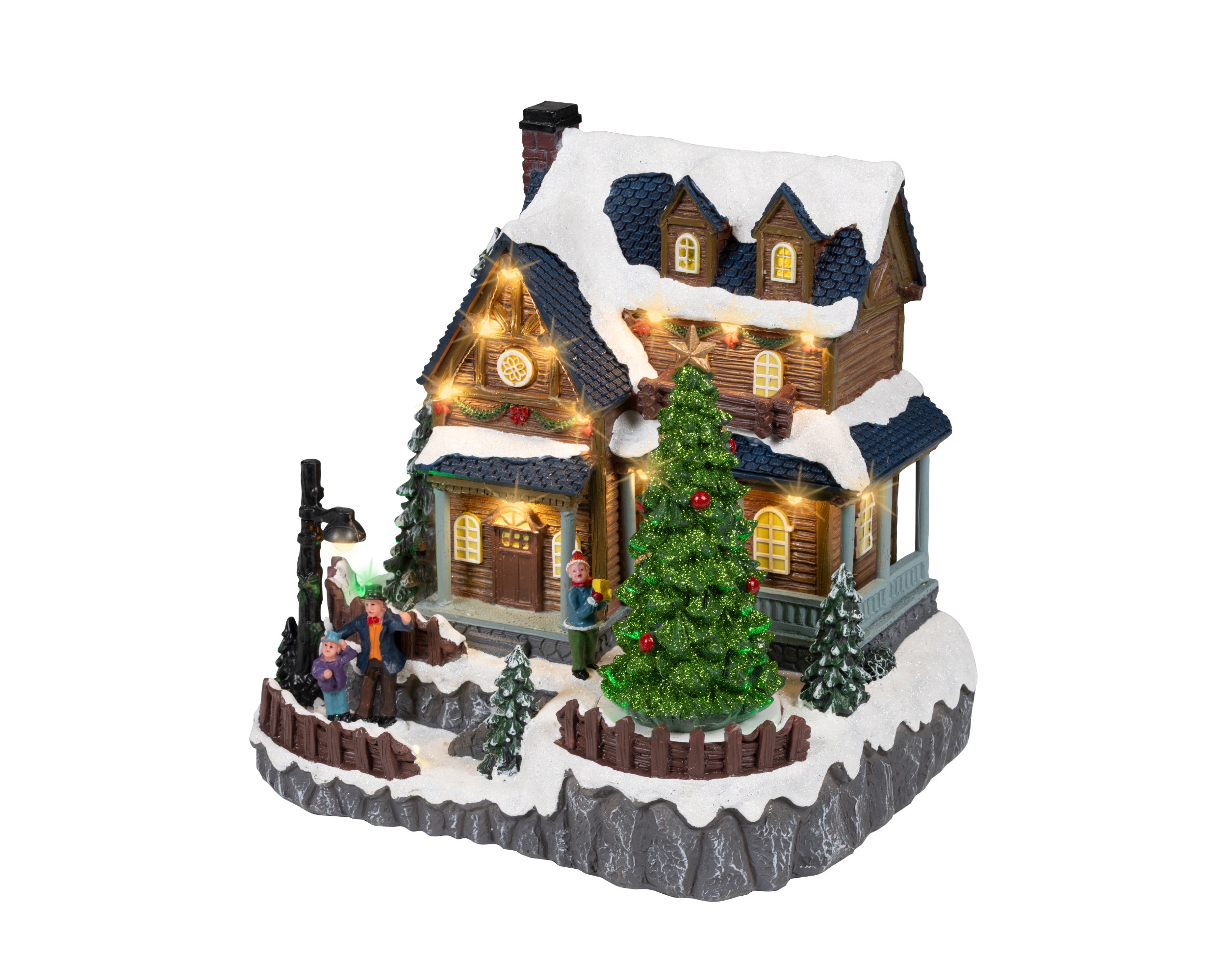 Casetta Bimbo Con Albero 20x24x23 Cm