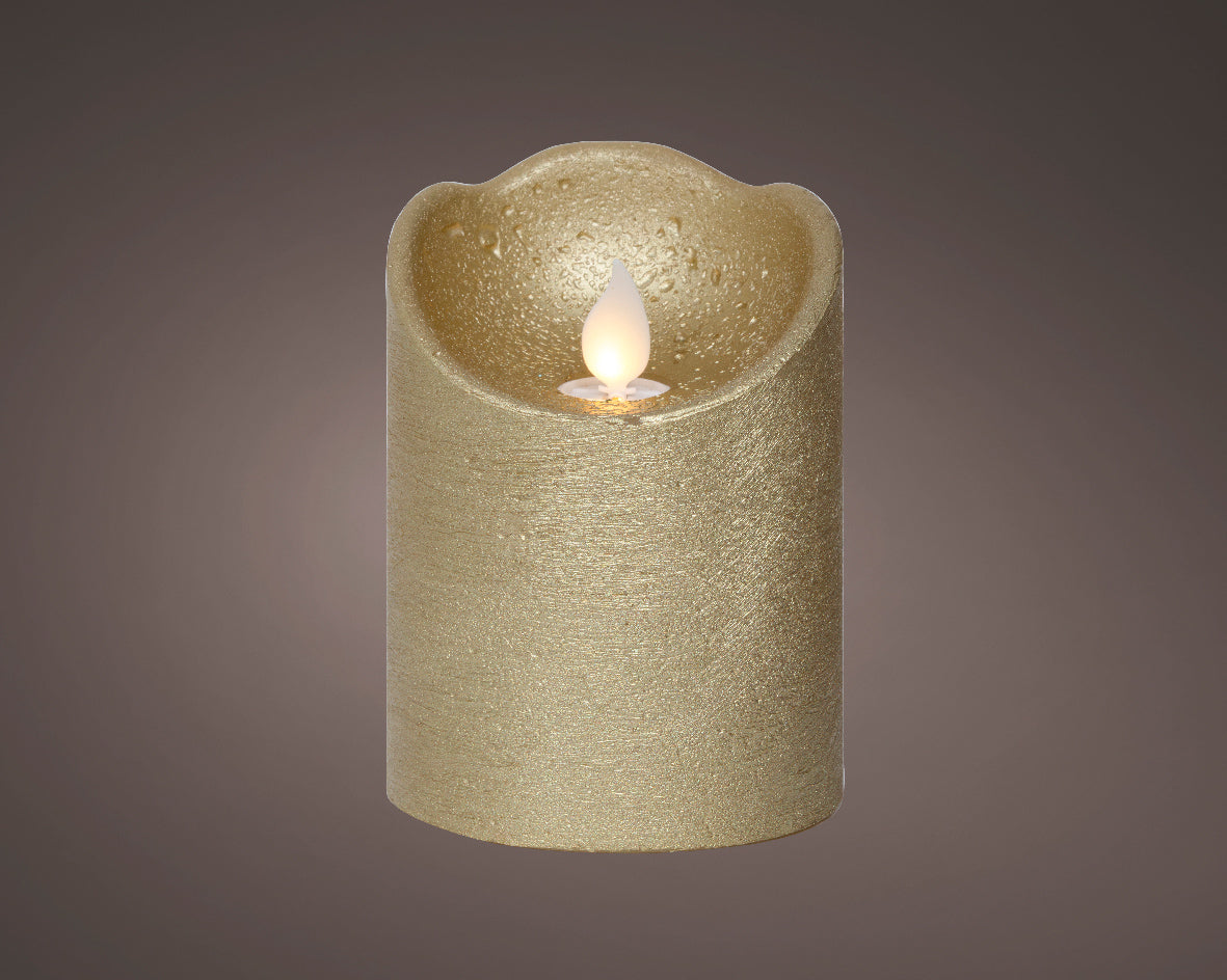 Candela Oro 7,5x10 Cn Fiamma Led Movimento