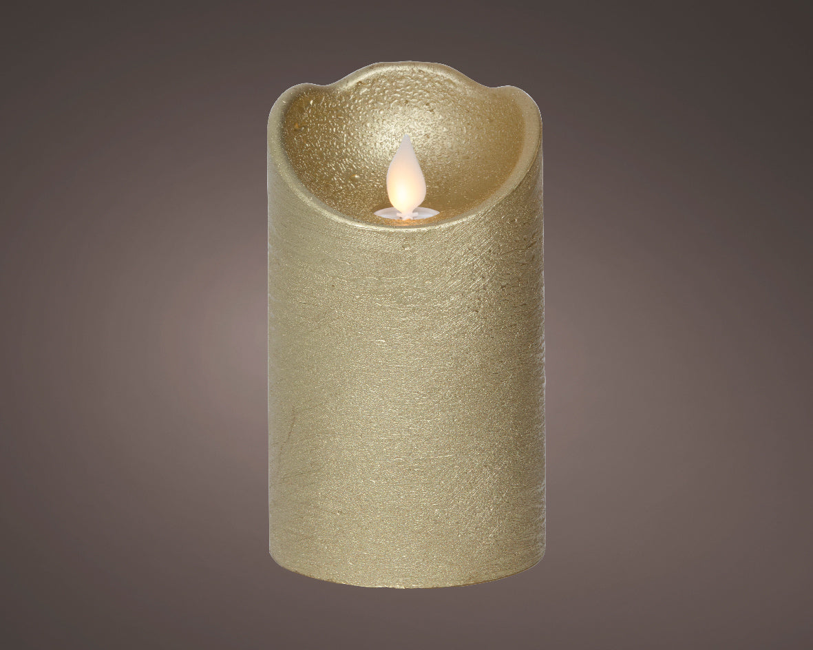 Candela Oro 7,5x12,5 Cm Fiamma Led Movimento