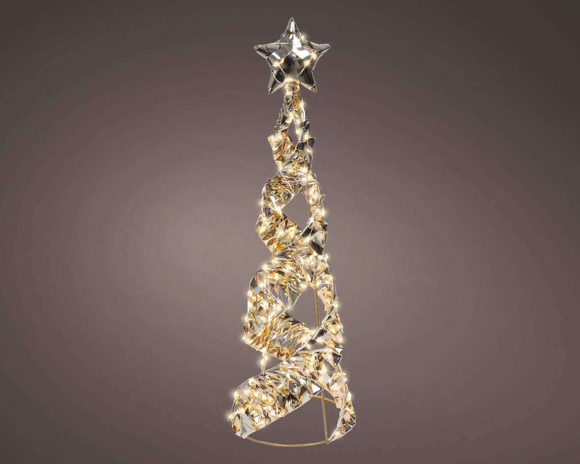 Albero Oro 500 Micro Led D 16x60 Cm Luce Calda