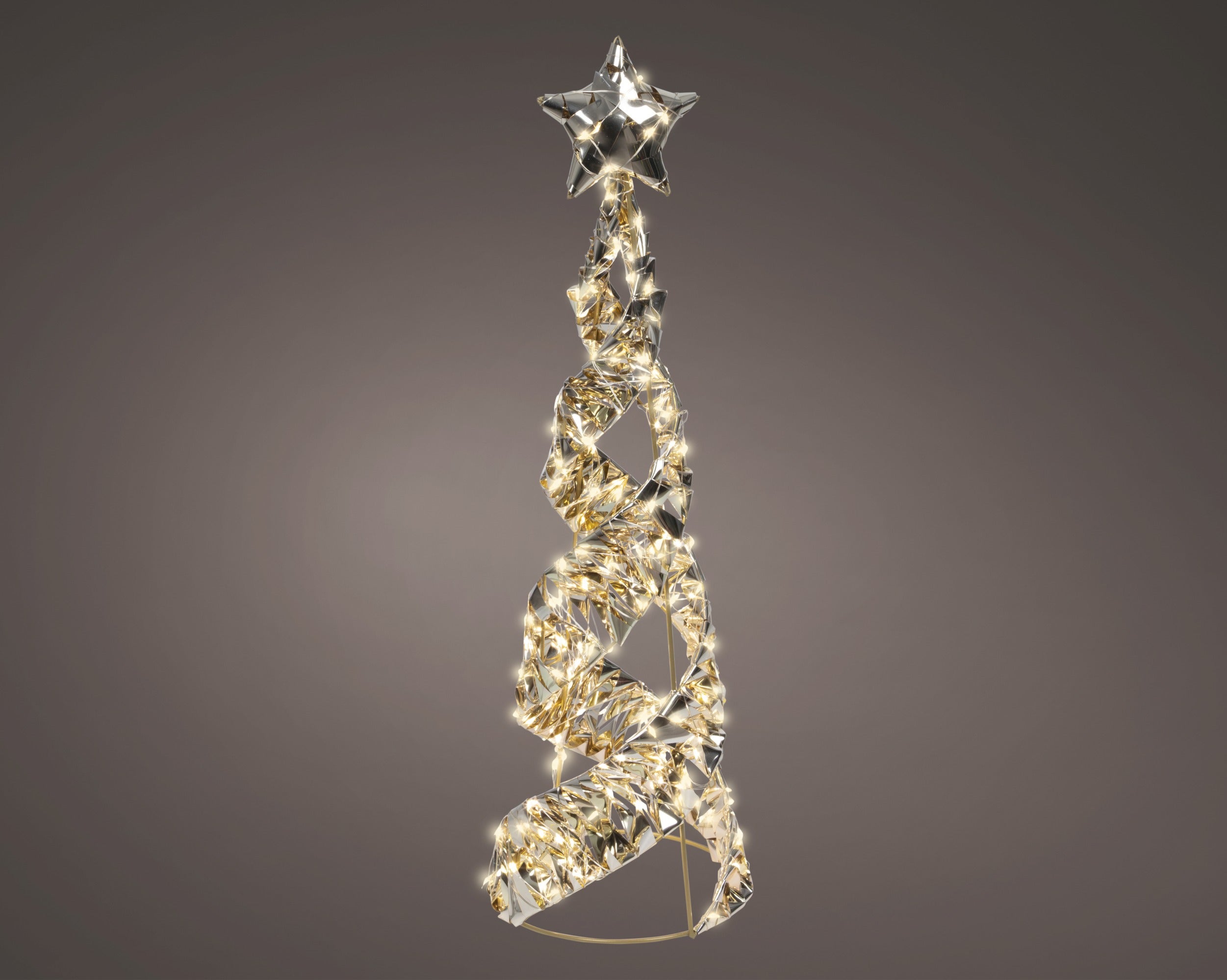 Albero Oro 500 Micro Led D 16x60 Cm Luce Calda