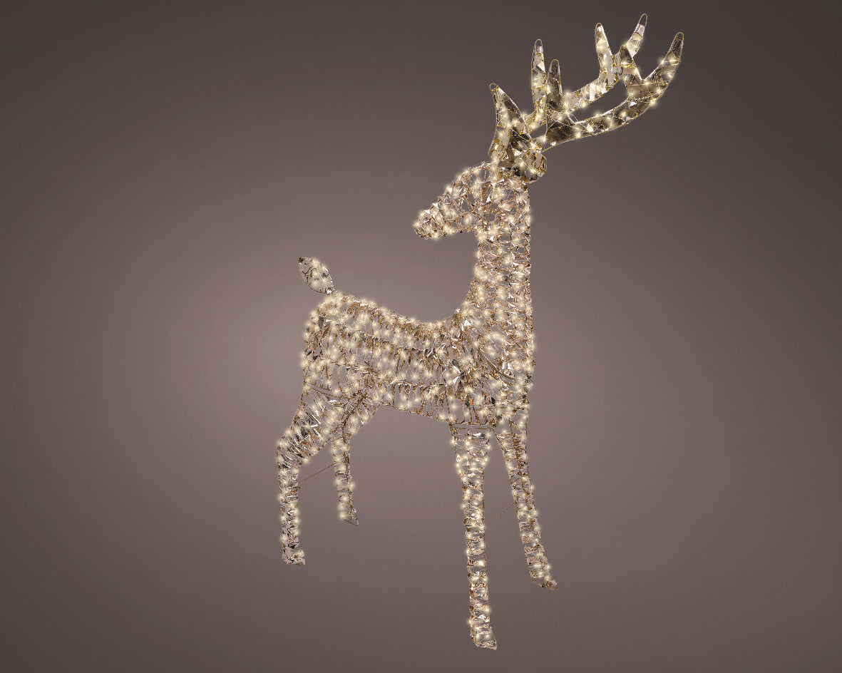 Renna Oro 960 Led Luce Calda 18x65x130 Cm