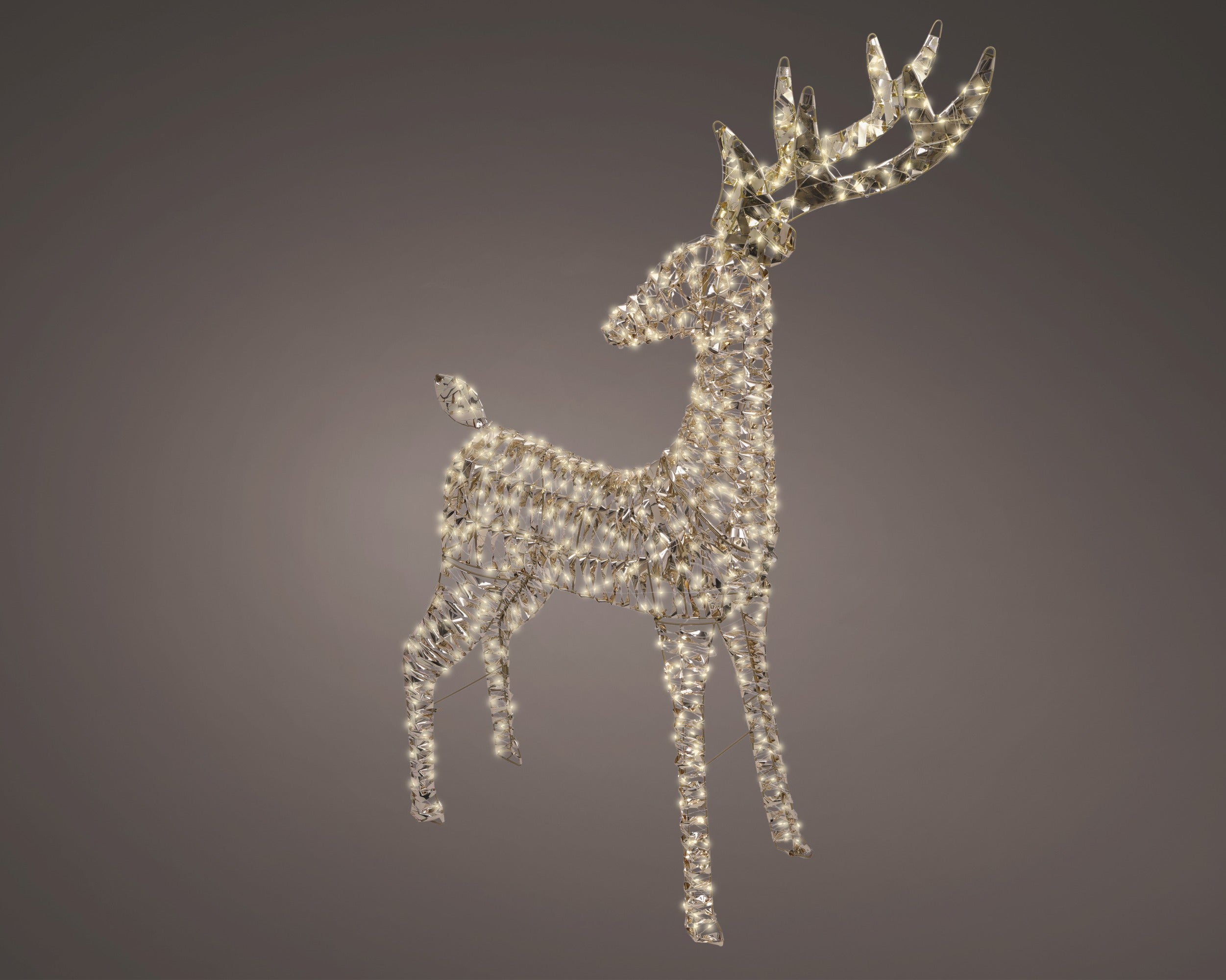 Renna Oro 960 Led Luce Calda 18x65x130 Cm