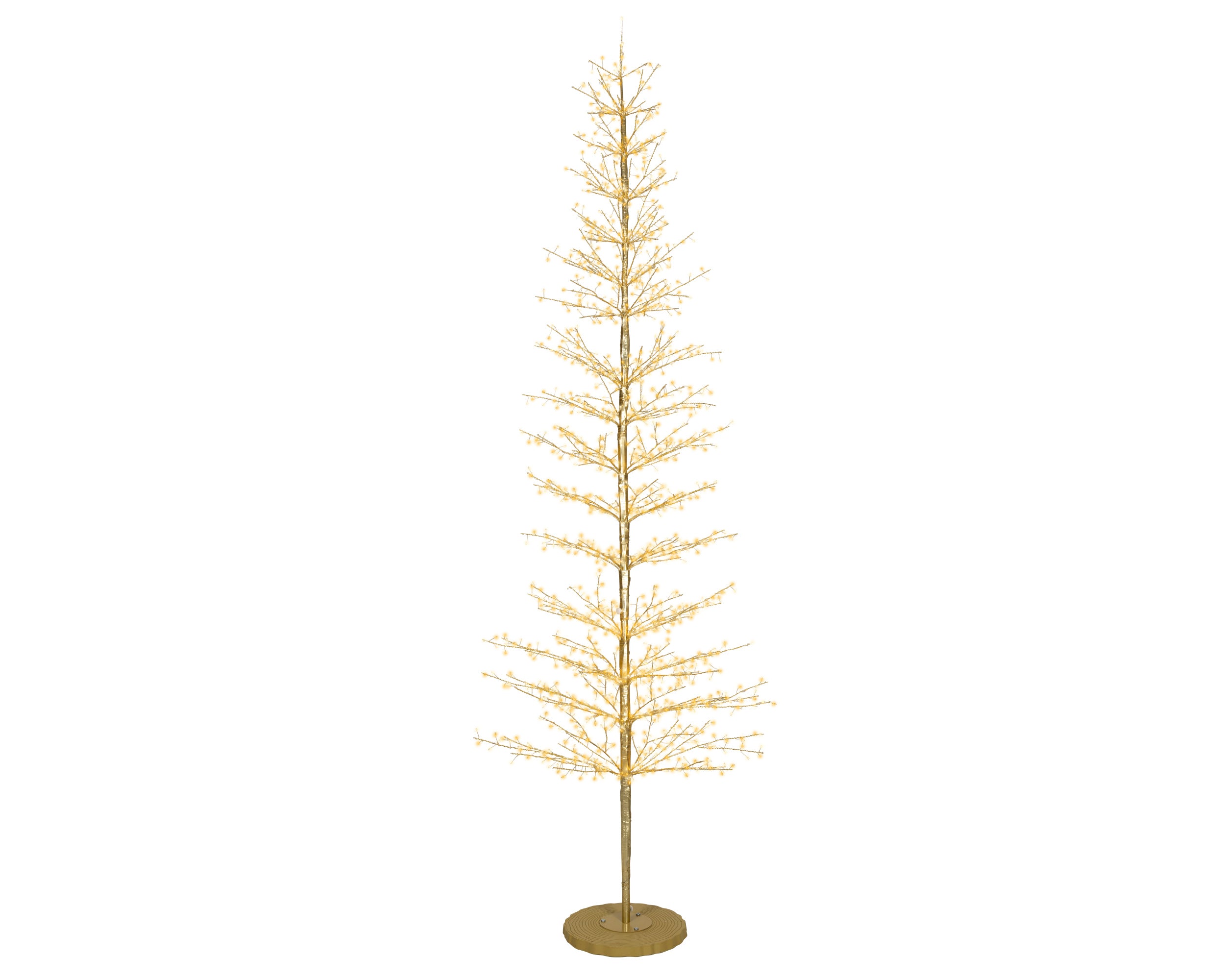 Albero Stelo Oro 2048 Led Stelo Oro
