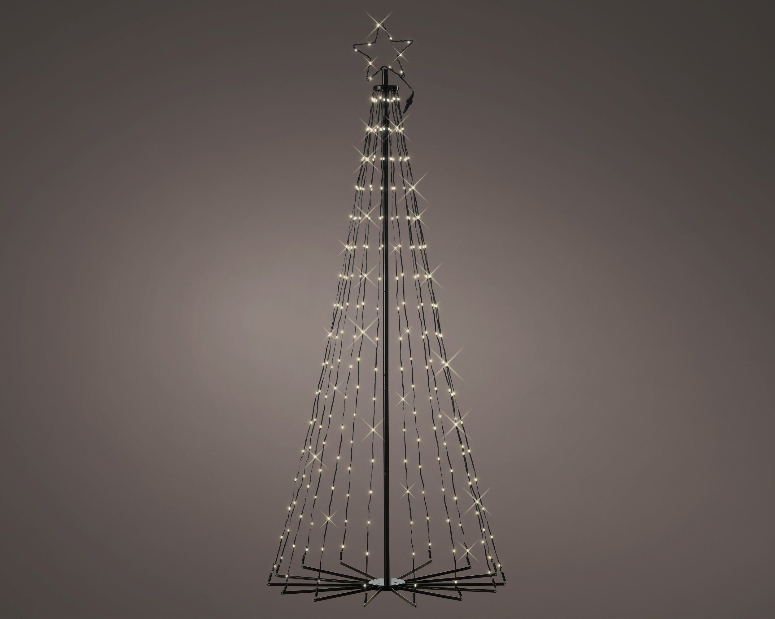Albero Di Metallo 265 Led Multicolor 80x180 Cm