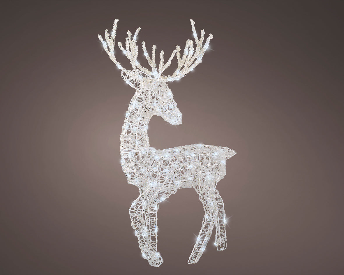 Renna Acrilico 52x32x91 Cm Luce Fredd