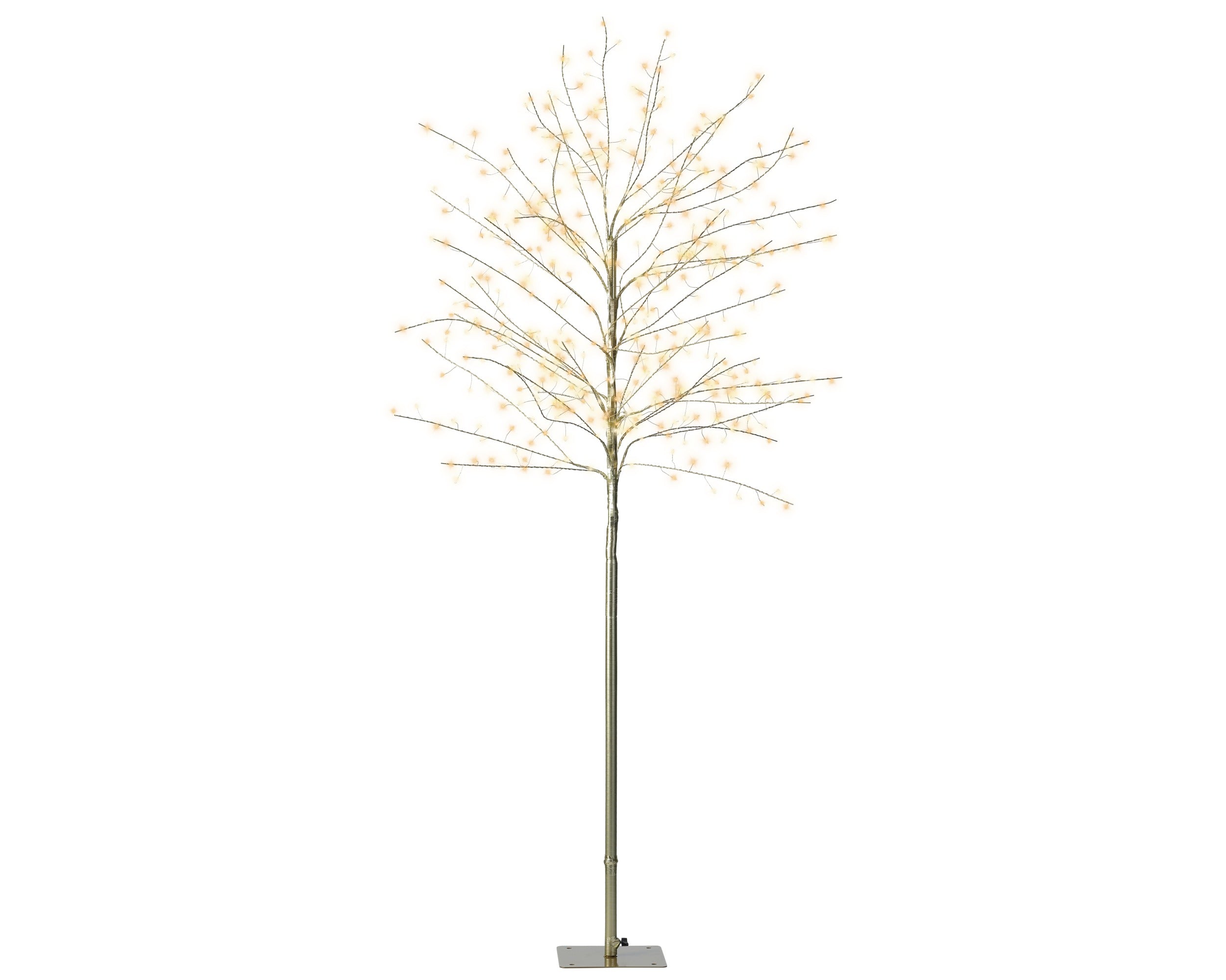 Albero 480 Led Classic Warm White Finitura Oro D 60x150 Cm