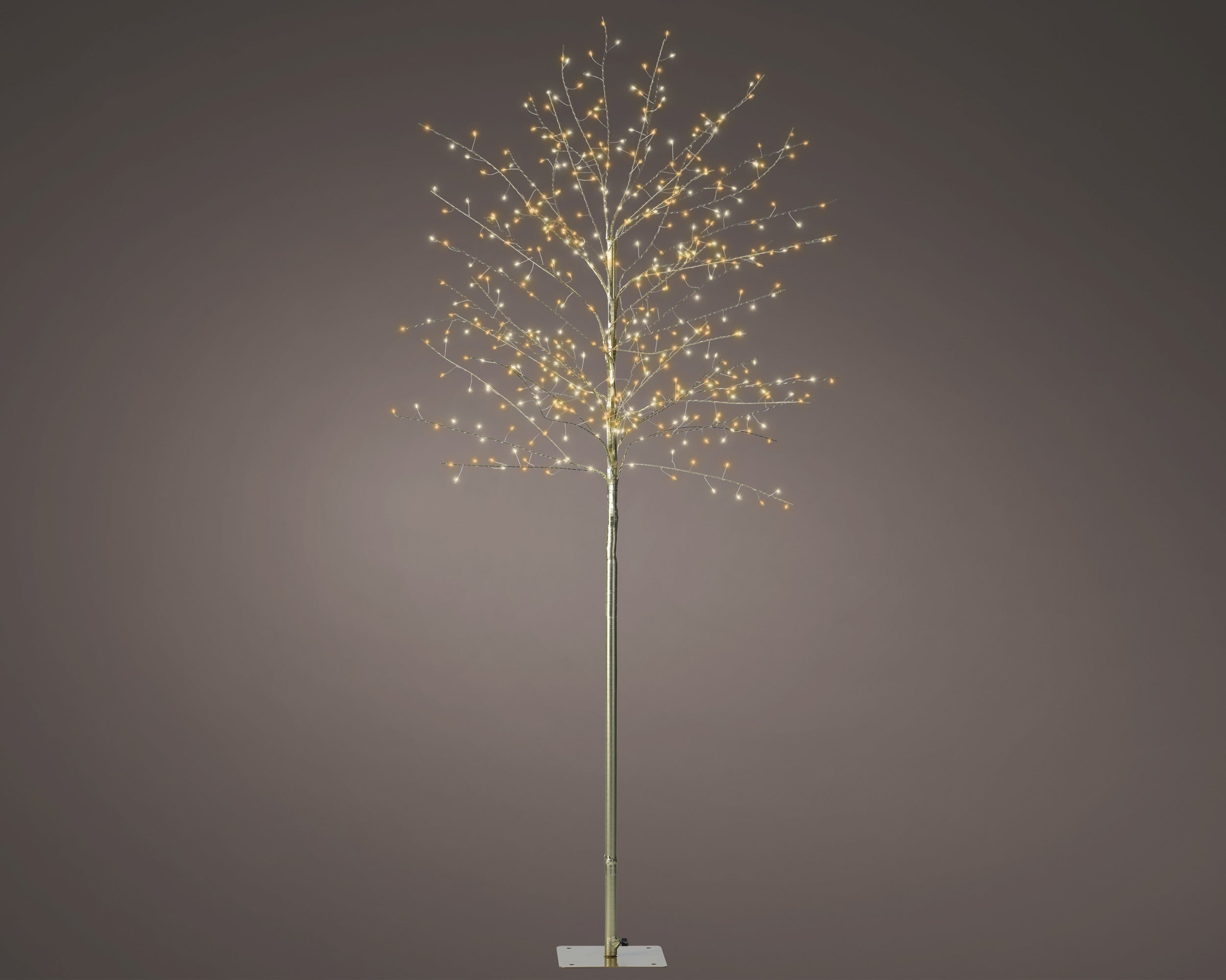 Albero 480 Led Classic Warm White Finitura Oro D 60x150 Cm