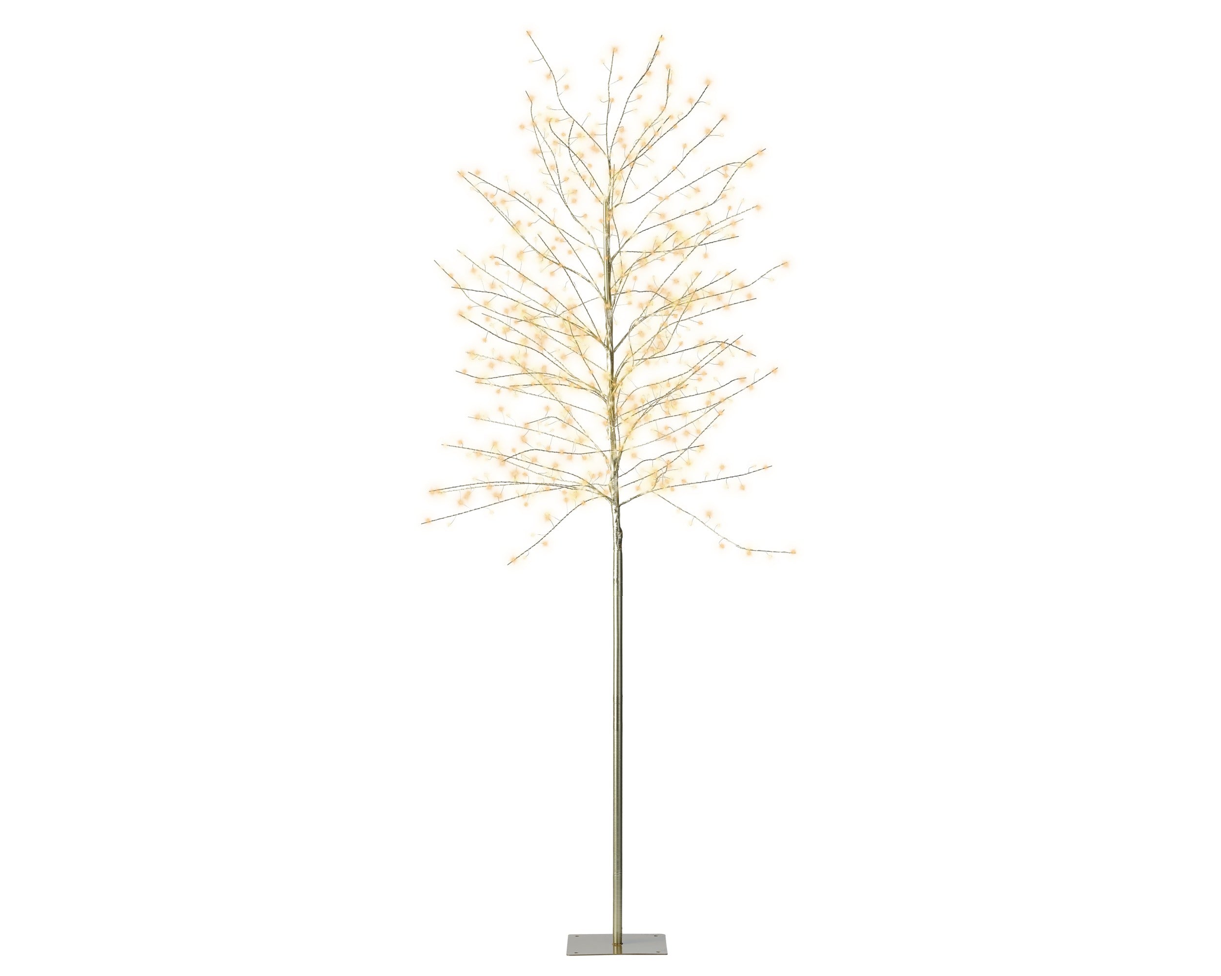 Albero 720 Led Classic Warm White Finitura Oro D 70x180 Cm