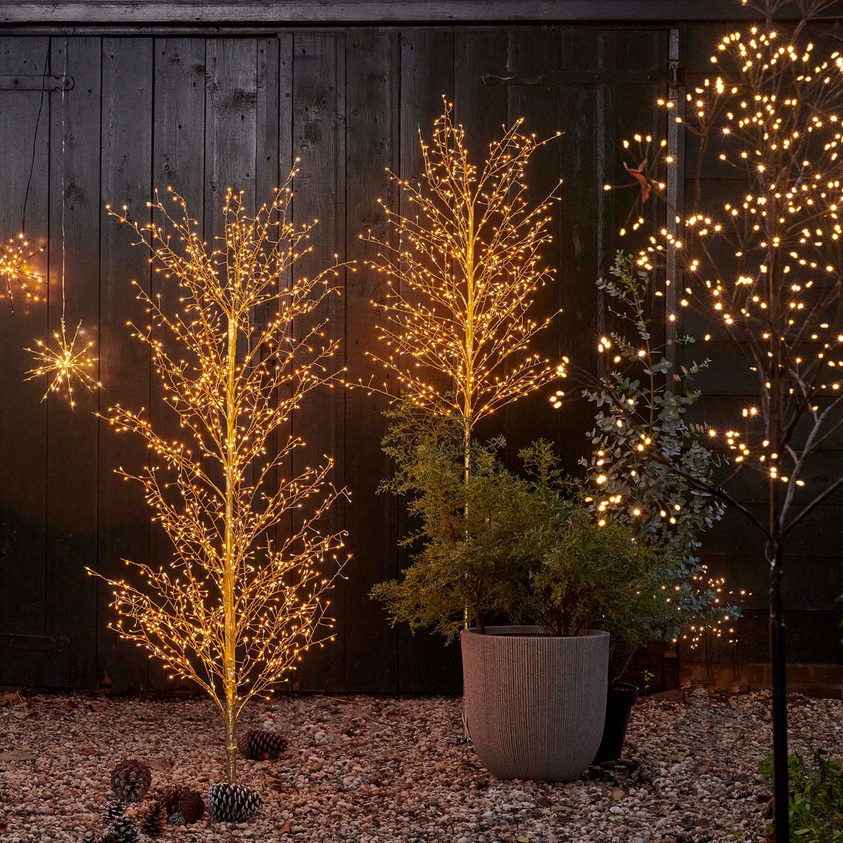 Albero Oro 1350 Micro Led Caldi D 70x150 Cm
