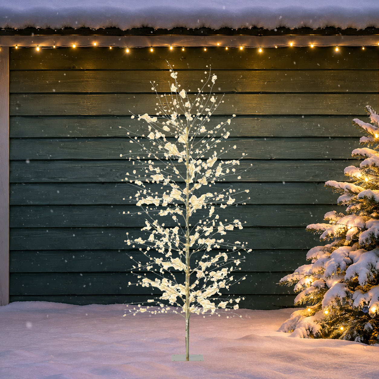 Albero Oro 1755 Micro Led Caldi D 80x180 Cm