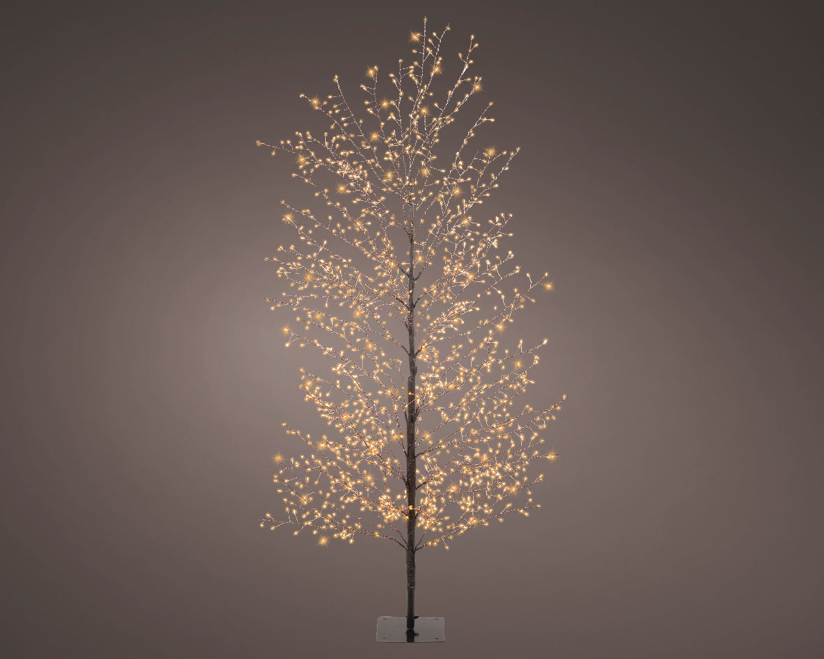 Albero 1350 Micro Led Caldi Nero D 60x150 Cm