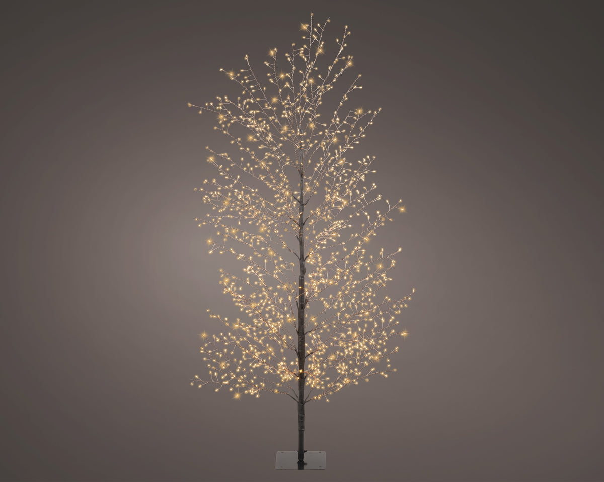 Albero 1350 Micro Led Caldi Nero D 60x150 Cm
