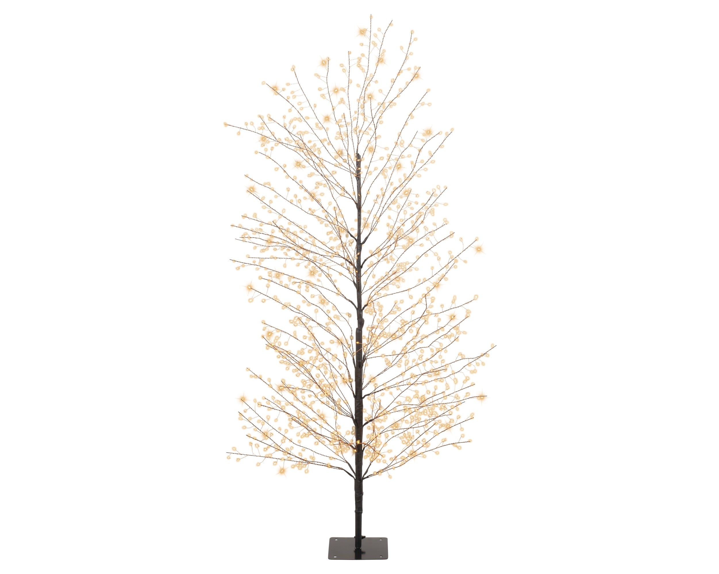 Albero 1350 Micro Led Caldi Nero D 60x150 Cm