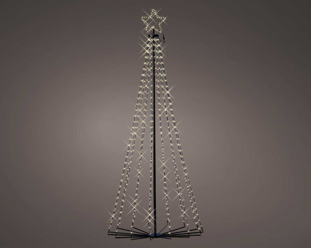 Albero Di Metallo 541 Led Warm White 80x180 Cm