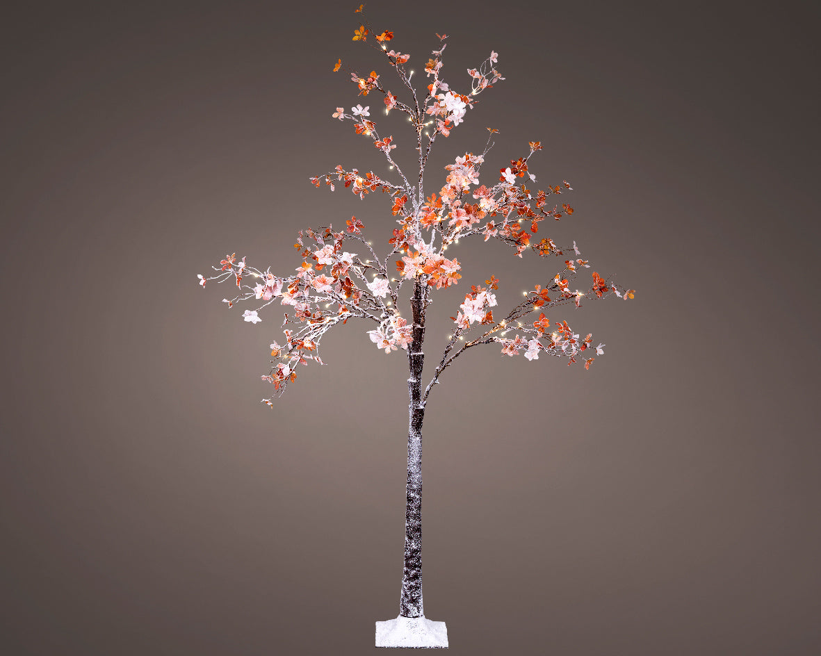 Albero Foglie Arancioni D 80x180 Cm