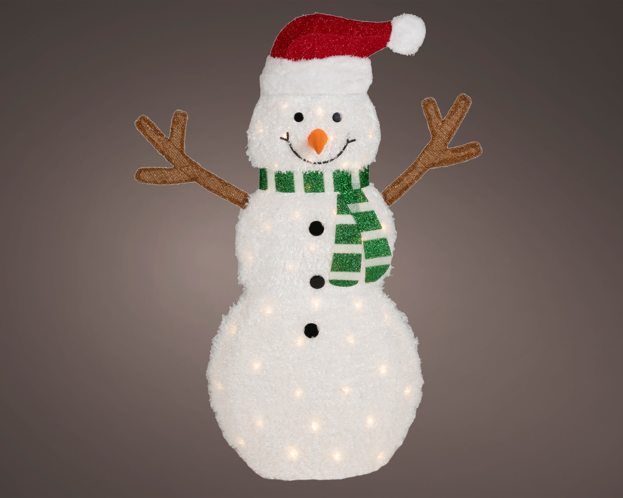 Pupazzo Di Neve Warm White 21x79x107 Cm Luce Calda