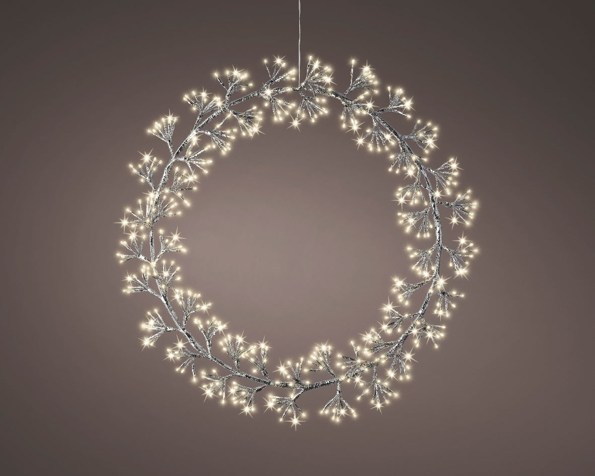 Corona Silver 500 Led Warm White D 78 Cm