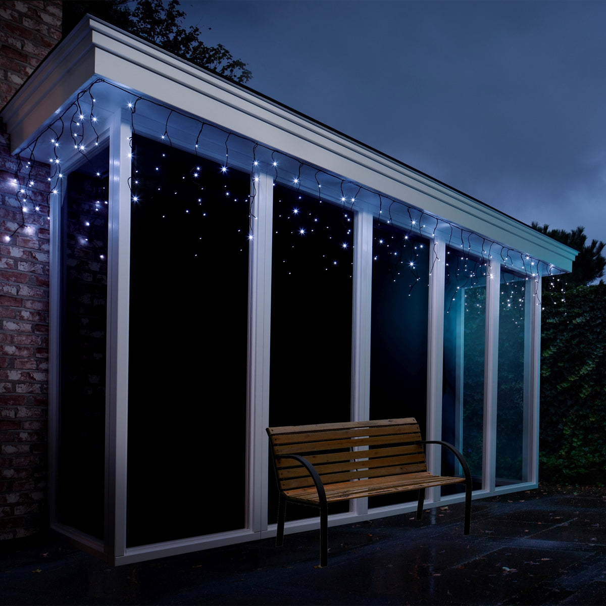 Tenda Luminosa 490 Led Luce Fredda 50 Cm X 20 Mt