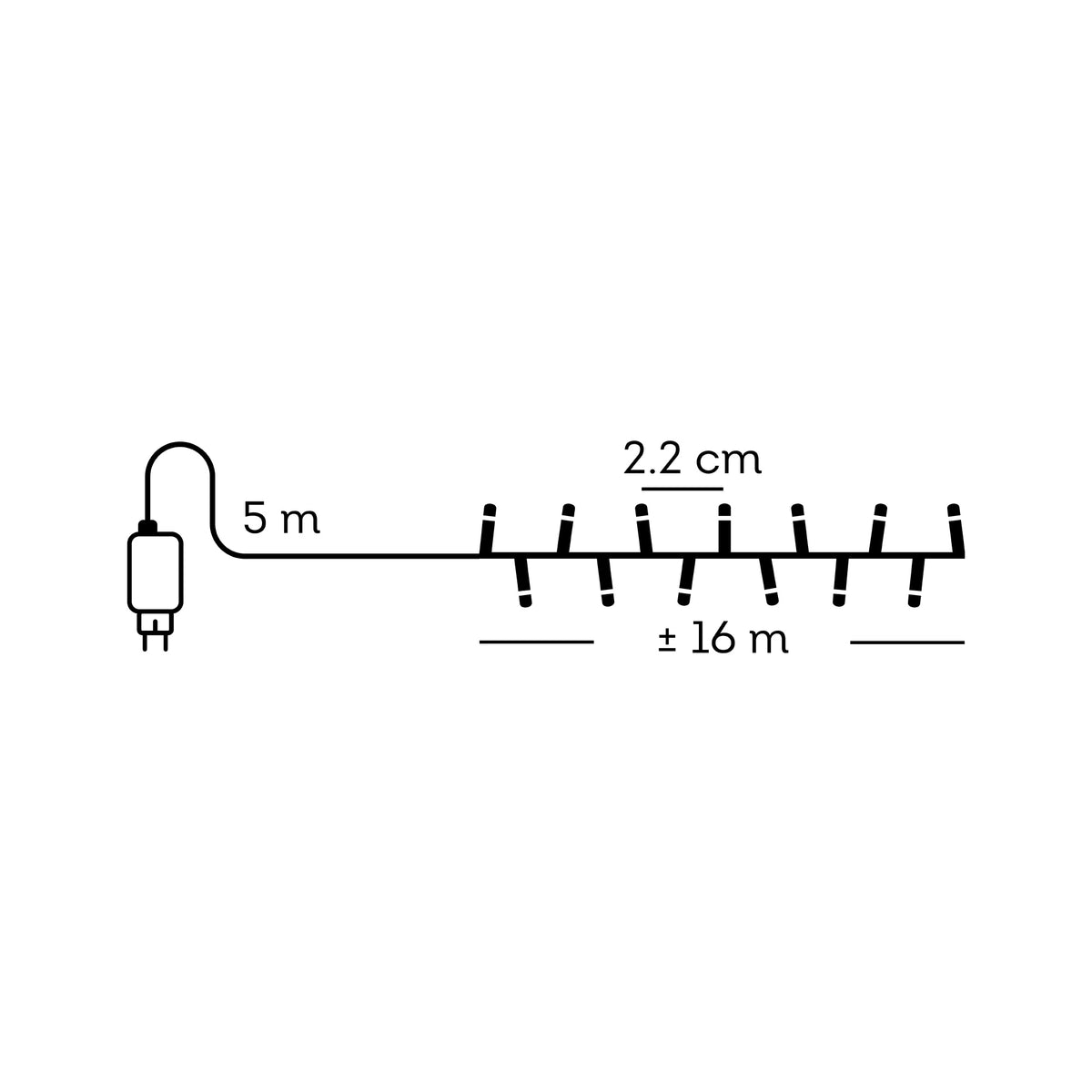 Luci Natale 750 Led Blu