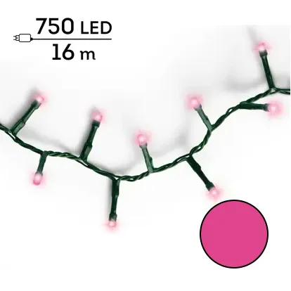 Luci Natale 750 Led Rosa