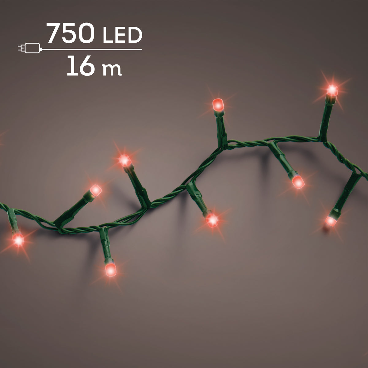 Luci Natale 750 Led Rosso