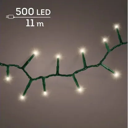 Luci Natale 500 Led Caldo Naturale