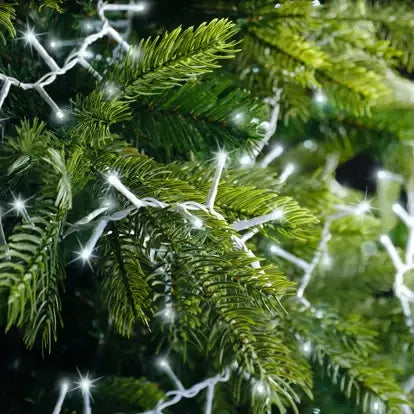 Luci Natale 500 Led Freddo Cavo Trasparente