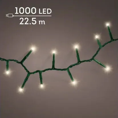 Luci Natale 1000 Led Caldo Naturale