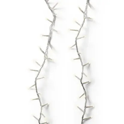 Luci Natale 1500 Led Caldo Naturale Cavo Trasparente