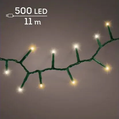 Luci Natale 500 Led Caldo Naturale Caldo Classico