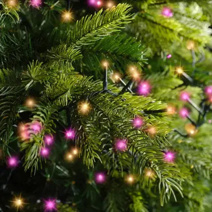 Luci Natale 1000 Led Caldo Classico Rosa