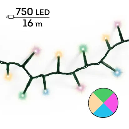 Luci Natale 750 Led Soft Multicolor