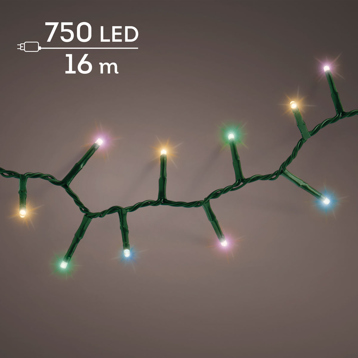 Luci Natale 750 Led Soft Multicolor