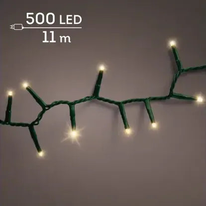 Luci Natale 500 Led Oro Soft