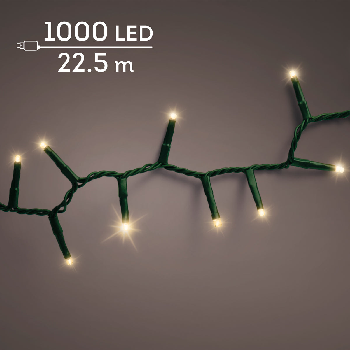 Luci Natale 1000 Led Oro Soft