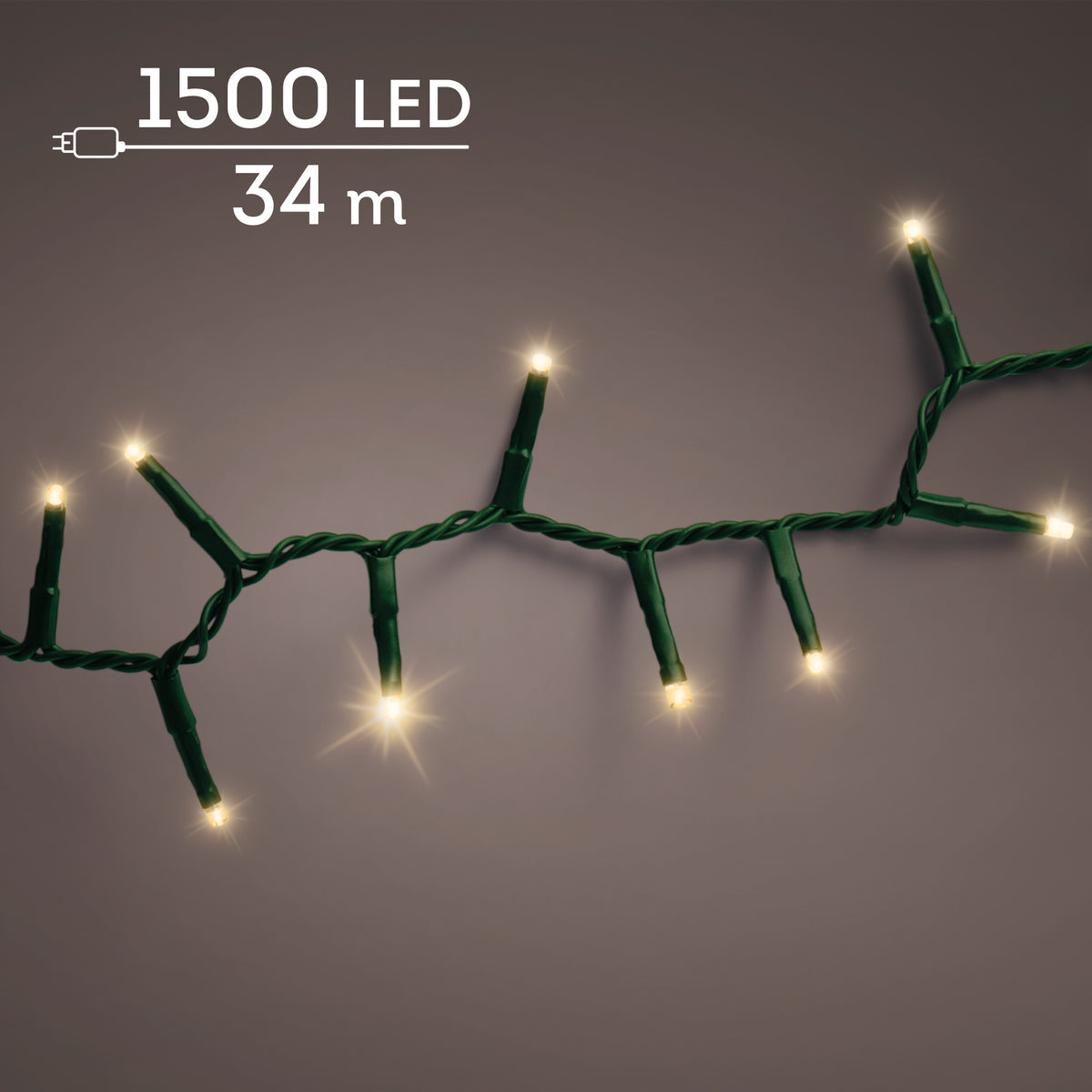 Luci Natale 1500 Led Oro Soft