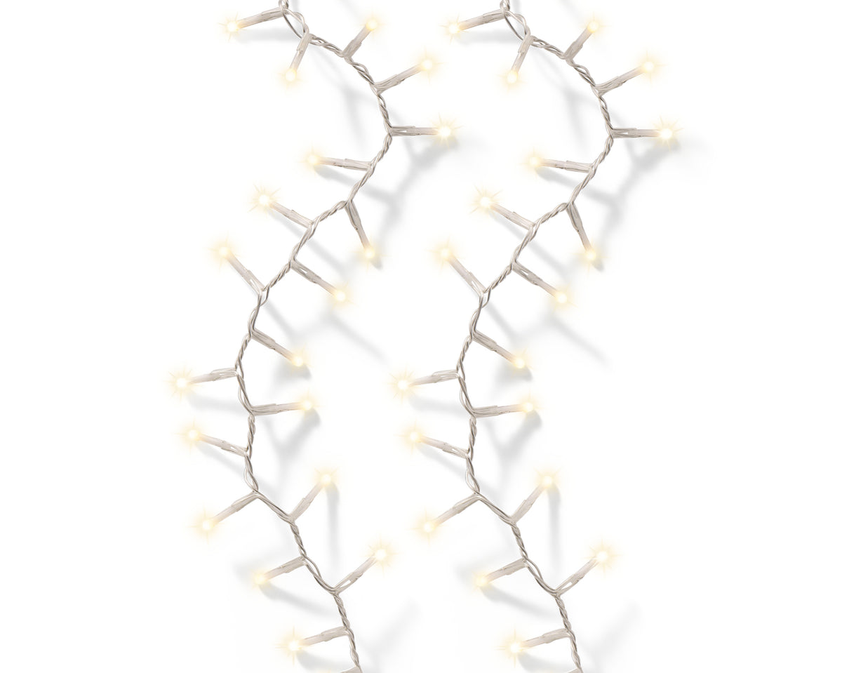 Luci Soft Glow 750 Led Bulbo opaco Caldo Naturale Cavo Trasparente