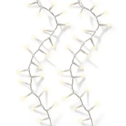 Luci Soft Glow 1000 Led Bulbo opaco Caldo Naturale Cavo Trasparente