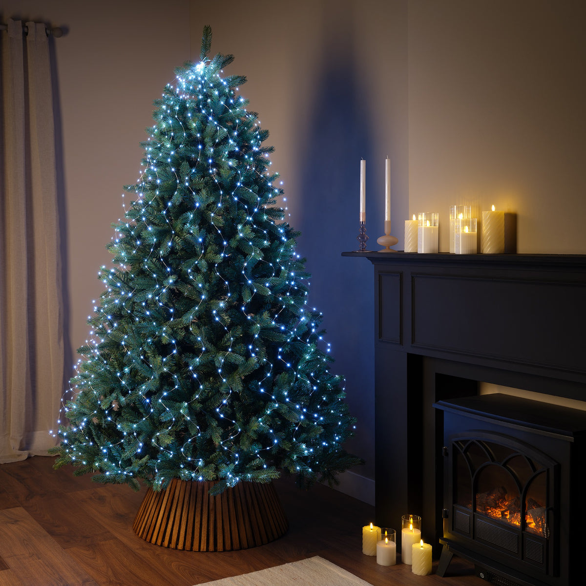 Luci Cascata 832 Micro Led Luce Fredda 240 Cm