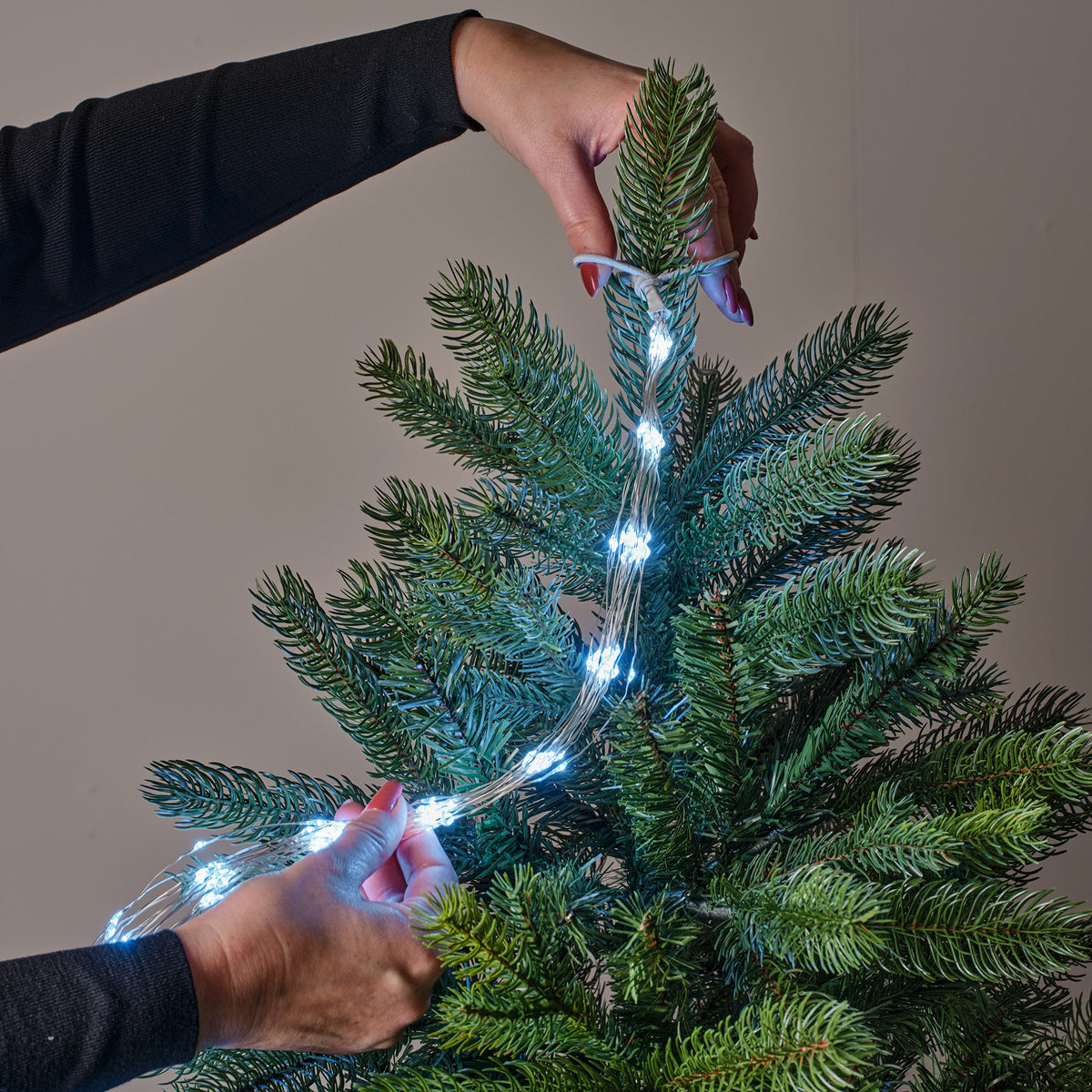 Luci Cascata 832 Micro Led Luce Fredda 240 Cm