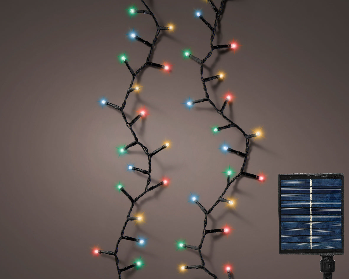 Luci Natale Solari 11 M Multicolor