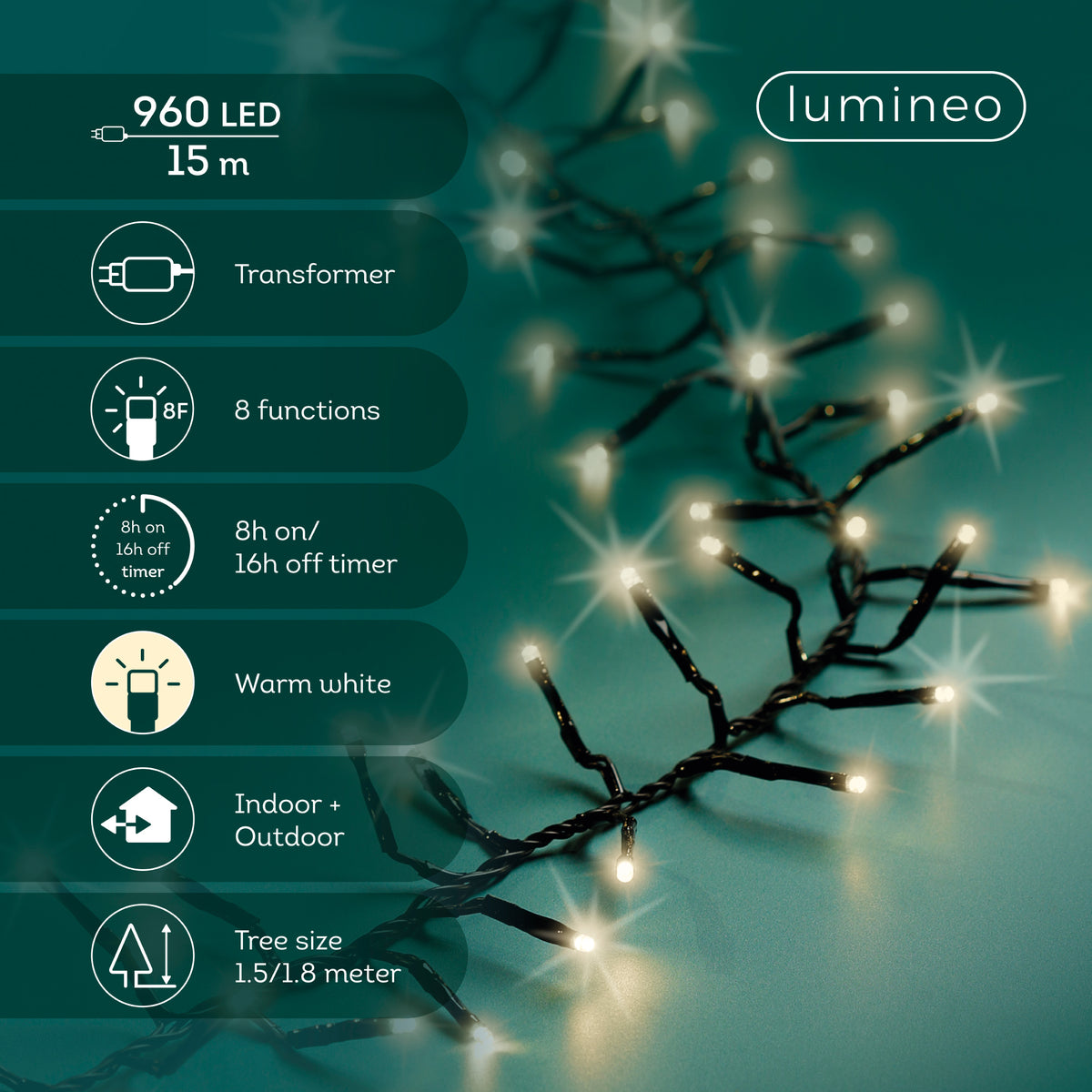 Luci Excellent 960 Led Caldo Naturale