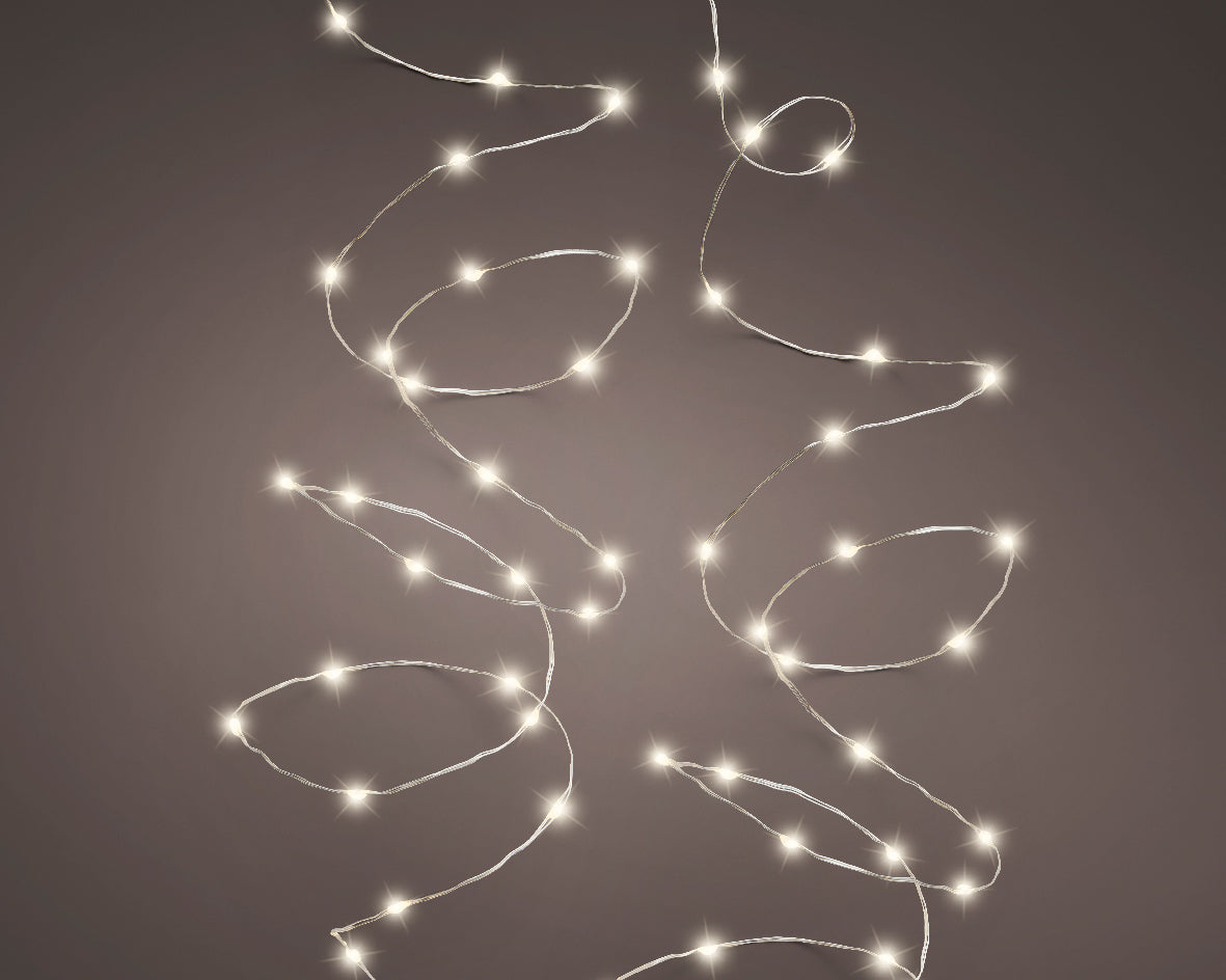 Filo 20 Microled Batteria 95 Cm Luce Calda