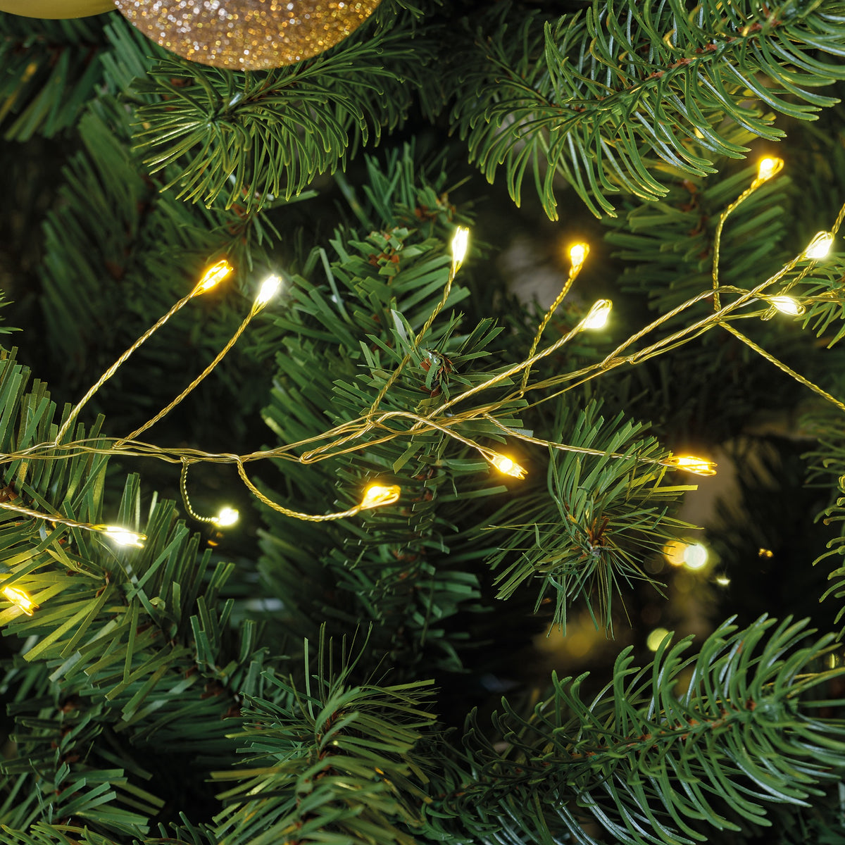 Luci Di Natale 480 Cluster Microled 6 M Luce Oro E Calda