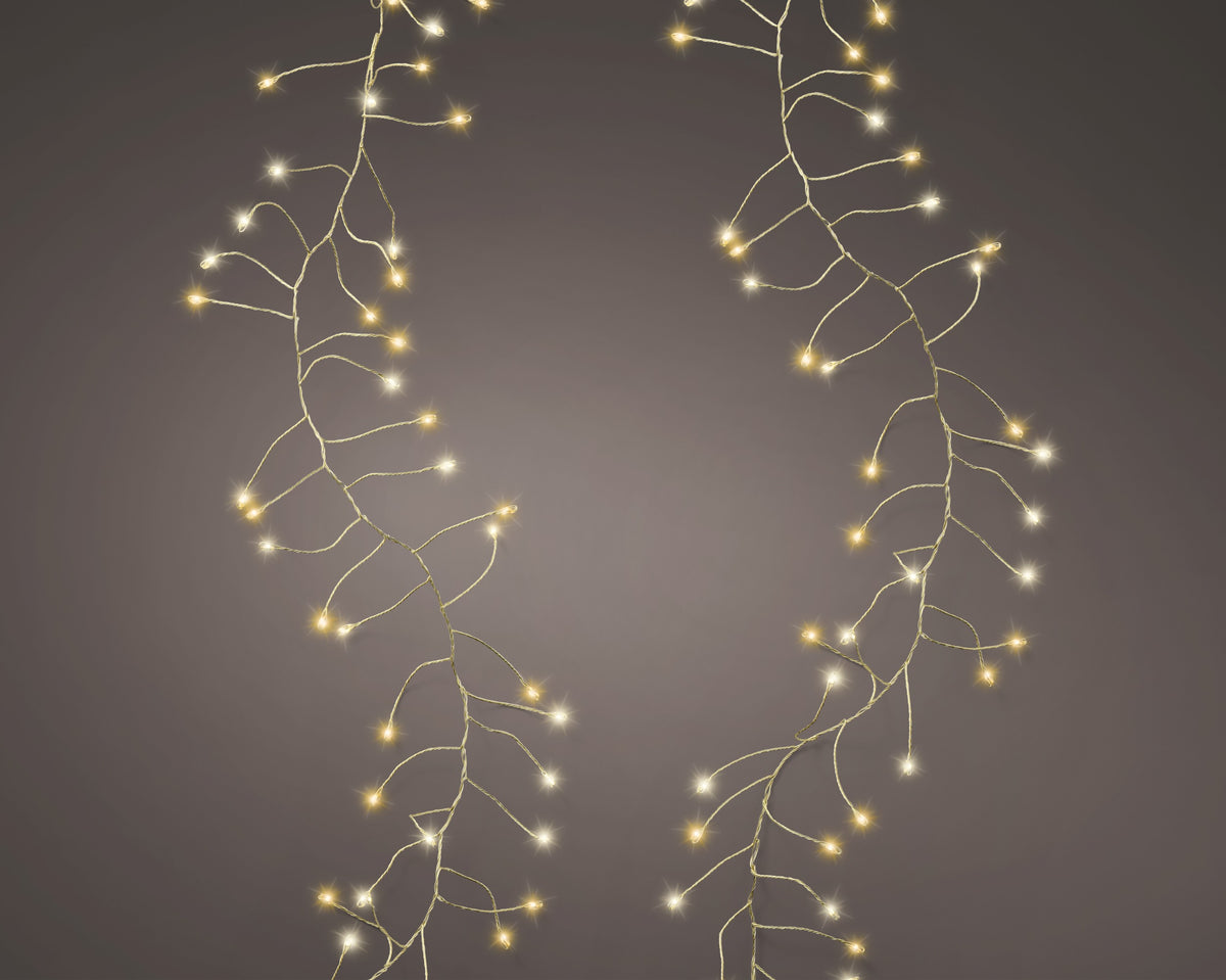 Luci Di Natale 960 Cluster Microled 12 M Luce Oro E Calda