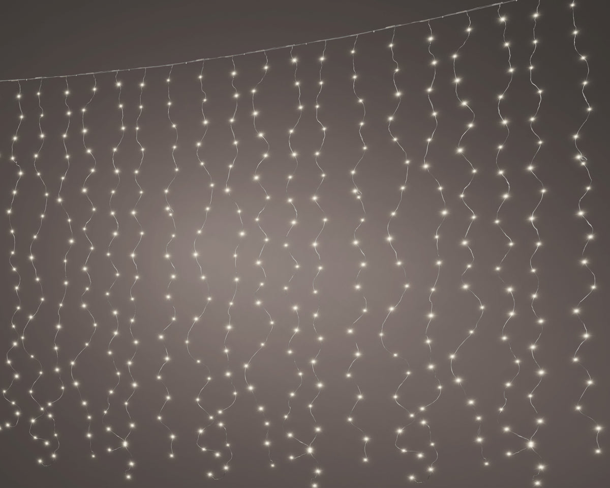 Tenda Luminosa 800 Micro Led Luce Calda 3,9x2 M