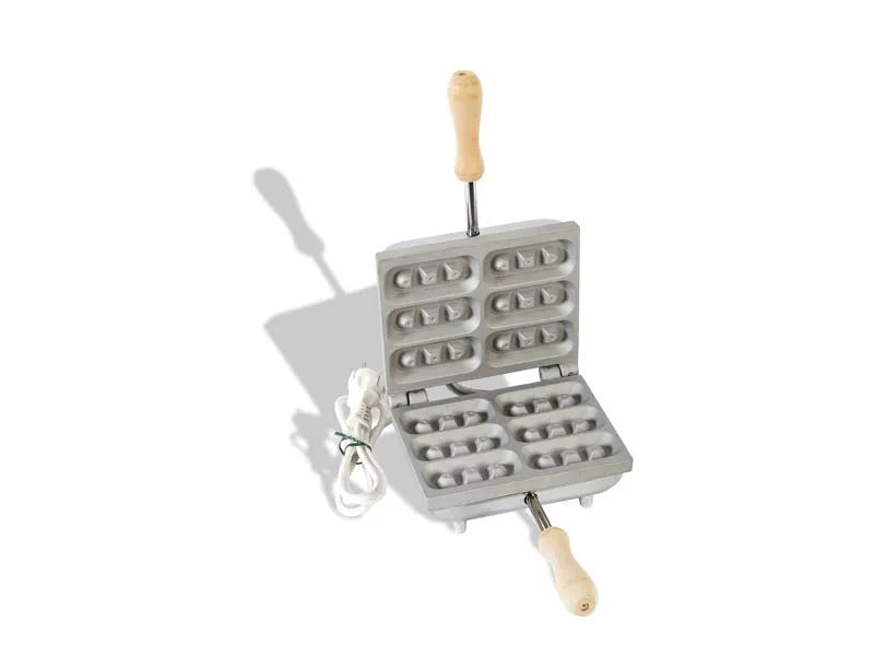 Ferro Ferratelle Elettrico 5045200: Con un design particolare e dettagliato, questo accessorio da cucina permette di preparare gustose ferratelle abruzzesi in pochi minuti grazie al suo facile utilizzo, offrendo anche sicure. | Dematteis.it