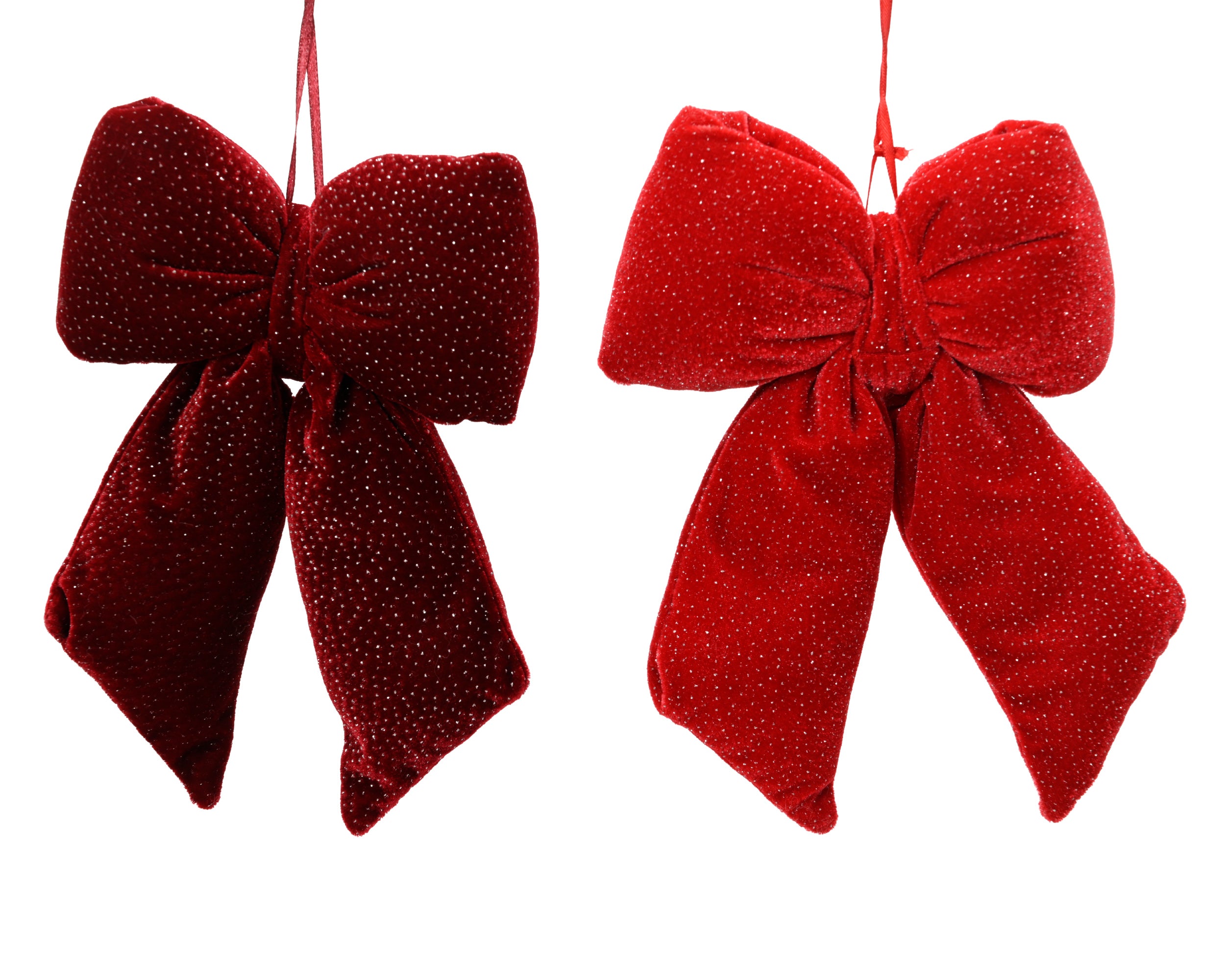 Fiocco Velluto Rosso Con Glitter 21x30 Cm 1 Pz